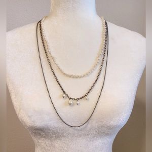 J. Crew faux pearl necklace